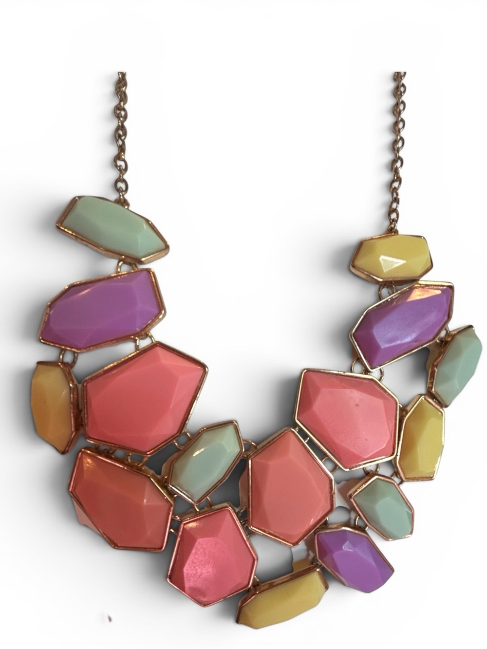 Mark. By Avon Pastel Geometric Bib Necklace